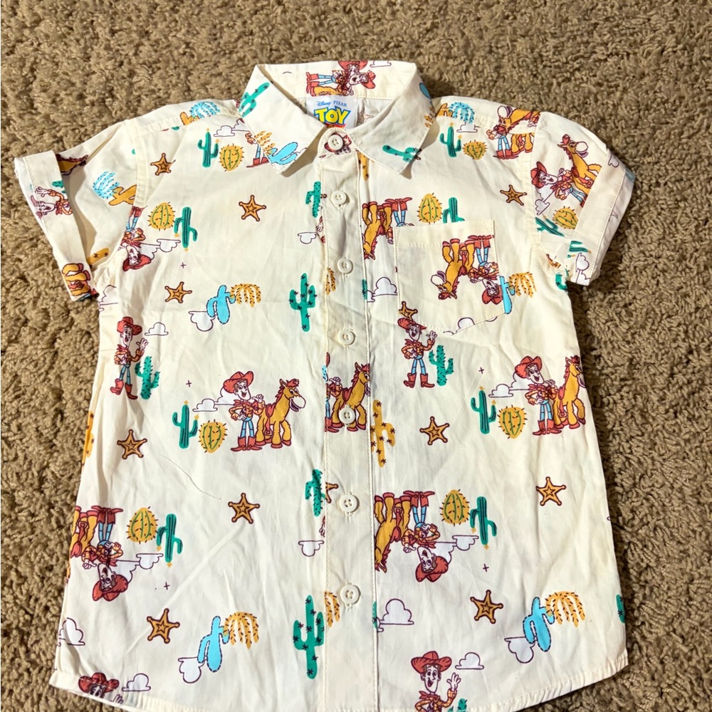 Disney Pixar Toy Story Kids Button Down Shirt